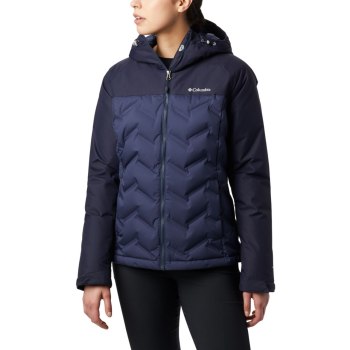 Columbia Ženske Jakne - Grand Trek Down Hooded Tamnoplave | QXRA-76142